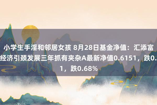 小学生手淫和邻居女孩 8月28日基金净值：汇添富数字经济引颈发展三年抓有夹杂A最新净值0.6151，跌0.68%